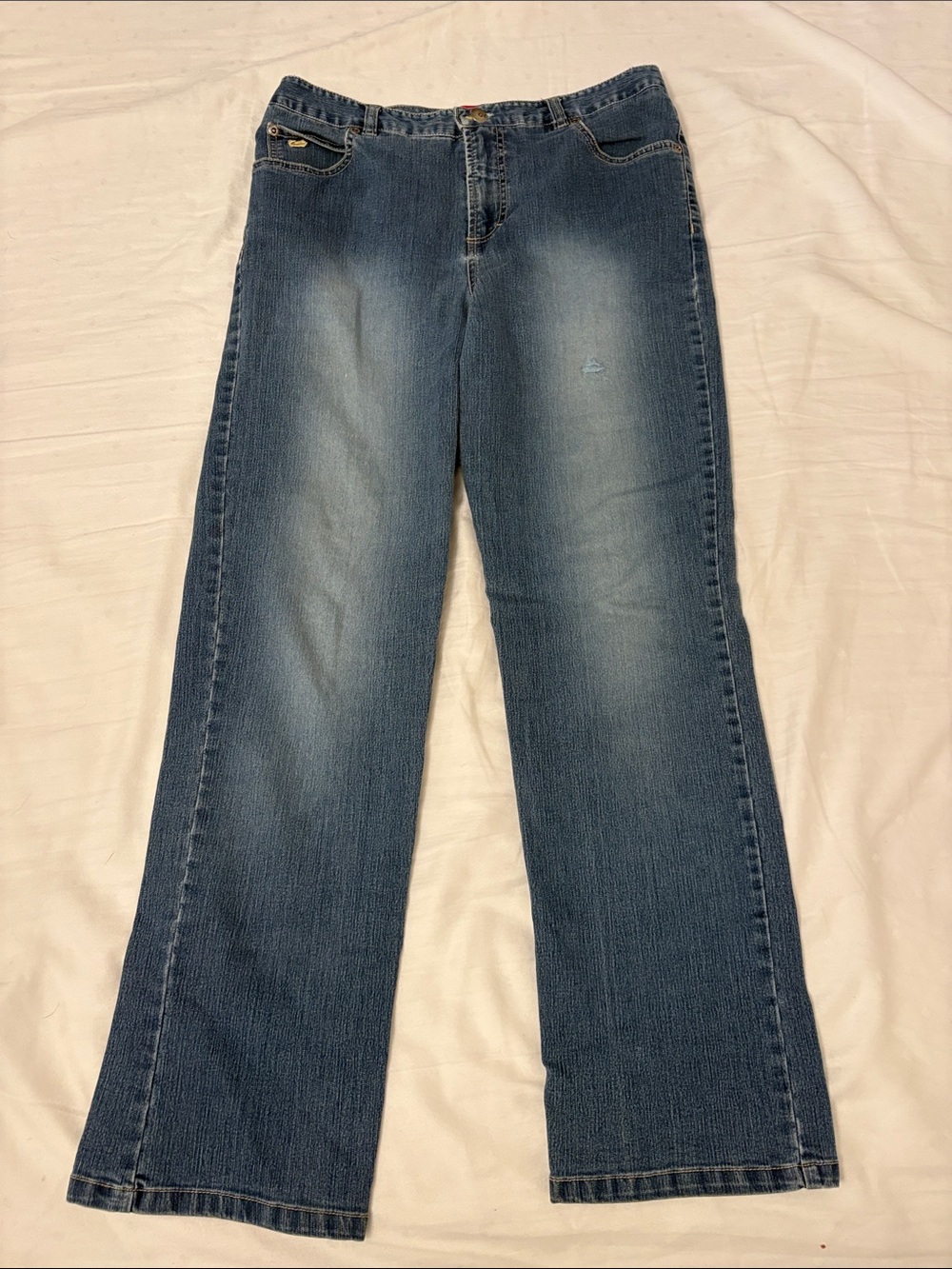 Gloria Vanderbilt Faded Blue Flare-Leg Jeans